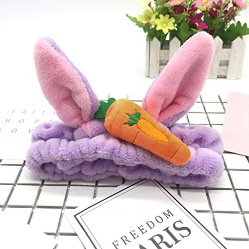 OverDose Banda elástica de Hairband de la historieta de la venda de Hairband del pelo de las mujeres banda encantadora del pelo Fácil de lavar maquillaje