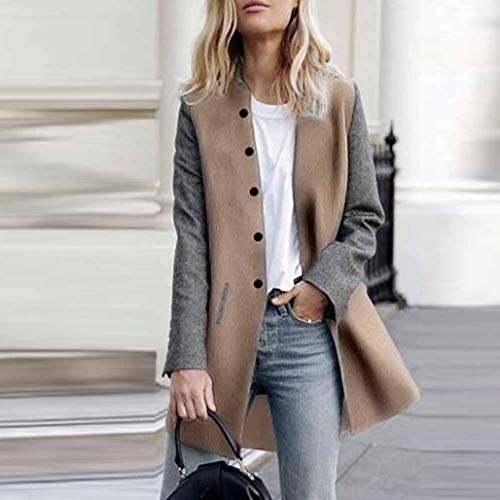 Overdose Chaqueta para Mujer De Manga Larga Casual Chaqueta Lady Coat Jumper Knitwear Nuevas Tapas Superiores
