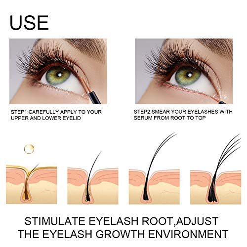 Ownest crecimiento de la pestaña suero, reparar los daños de Rizador de pestañas, natural Enhancer altamente eficaz y de refuerzo para las pestañas más largas y gruesas cejas-5 ml