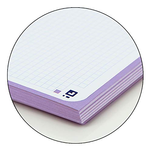 Oxford Cuaderno Microperforado Touch 80 hojas color Malva Pastel