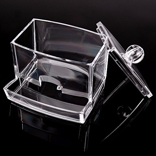 oyfel organizador caja de almacenaje transparente acrílico cajones cosmética maquillaje joyas Pintalabios coton-tige tampón de algodón 1 pcs