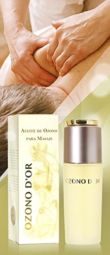 OZONO DOR. Aceite de Masaje Natural Ozonizado (100 ml). Compuestos por aceites de Girasol Ozonizado + Jojoba + Almendras. Cicatrizante, Antiinflamatorio, Oxigenante y Analgésico