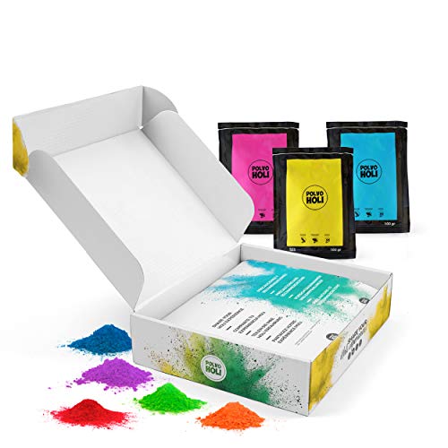Pack 8 bolsas de polvo Holi de 100 gramos - Edición especial - 8 Colores