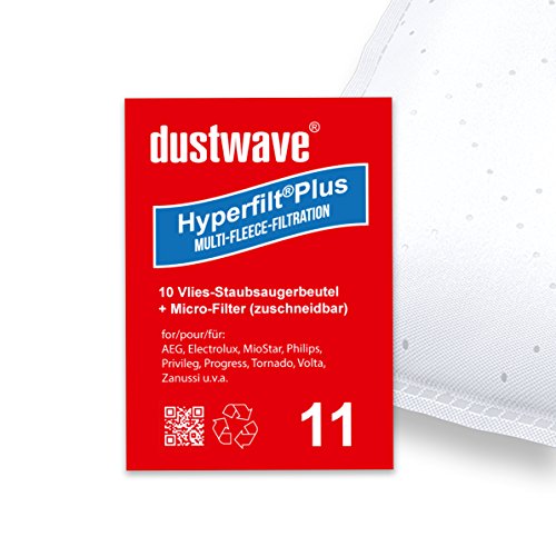 Pack de ahorro – 10 bolsas Adecuado para PHILIPS – fc 8422 Sevilla City Line – Aspiradora de dustwave® Marca bolsas de aspiradora – Fabricado en Alemania + Incluye Micro de filtro