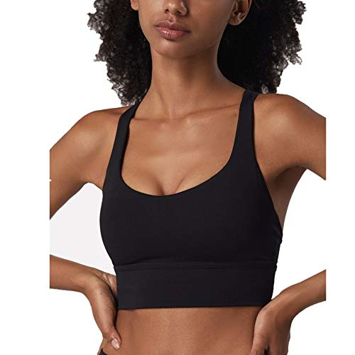 Page Adelasd Sujetador Deportivo Nude Cross Beauty Back Shock Gather Fitness Yoga Ropa Interior Deportiva Negro S (4)