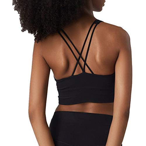 Page Adelasd Sujetador Deportivo Nude Cross Beauty Back Shock Gather Fitness Yoga Ropa Interior Deportiva Negro S (4)