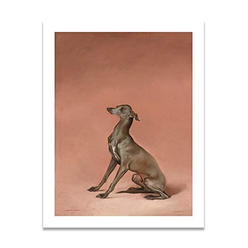 Paisaje realista Animal Perro Clásico Arte moderno Decoración Estilo Lienzo Pintura Arte Carteles e impresiones Pared Decoración de la habitación del hogar 20x30 CM SIN marco
