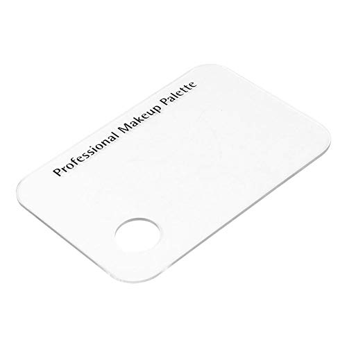 Paleta de maquillaje acrílico - Paleta de maquillaje Espátula Maquillaje acrílico transparente Nail Art Paleta de mezcla cosmética y conjunto de herramientas de espátula inoxidable