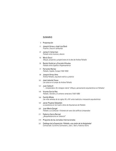 Palladio, 1508-2008 : una vision de la antiguedad