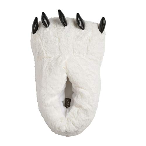 Pantuflas divertidas para hombre, con diseño de garra, animal, oso, ideal para regalo, color Blanco, talla 44/45 EU