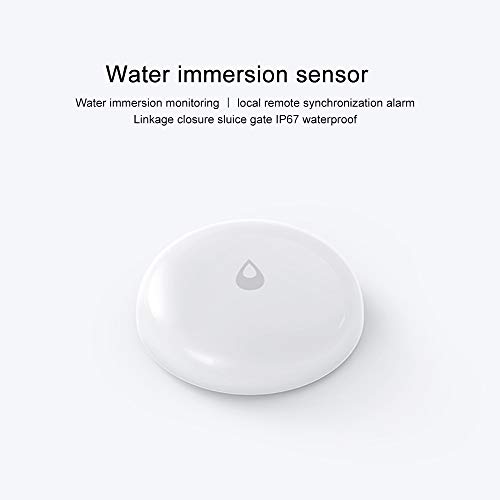 para Xiaomi Aqara Water Sensor, Smart Home Conexión Inalámbrica Zigbee Version para Apple Homekit/Mijia App, Alarma Inteligente de Pérdida de Agua