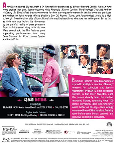 Paramount Presents: Pretty in Pink (Blu-ray) [USA] [Blu-ray]