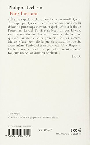 Paris, l'instant (Littérature & Documents)