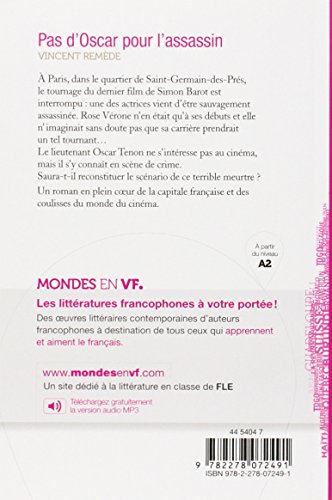 Pas d'Oscar pour l'assassin. Niveau A2. Con File audio per il download (Mondes en VF)