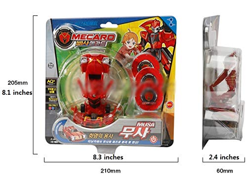 Pasha Mecard Musa Guerrero Mecanimal Transformación De Coche De Juguete De Color Rojo Shooting Que Aparezca En La Tarjeta (Solo Producto)