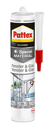 Pattex PFGFT - Silicona para ventanas y cristales, transparente