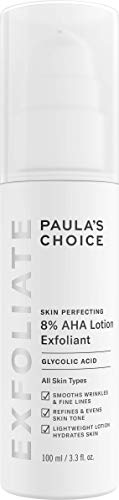 Paula’s Choice Skin Perfecting 8% AHA Loción Exfoliante - Peeling Facial Antiarrugas y Combate las Manchas - con Ácido Glicólico - Pieles Normales a Secas - 100 ml