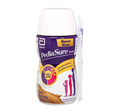 PediaSure drink – Batido para Niños, Sabor Chocolate, con Proteínas, Vitaminas y Minerales - Pack 4 botellas x 200ml