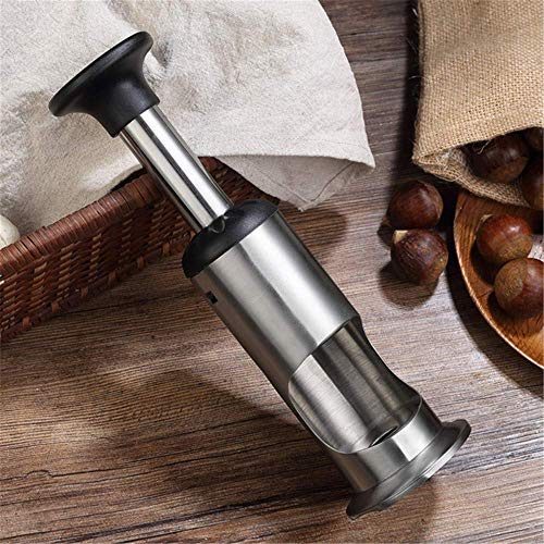 Pelador de castañas, Acero Inoxidable Abridor de cáscara de castaño Maquinilla de Afeitar Tuerca Galleta Cascanueces Pecana Avellana Nogal Avellana Desgranadora Alicate Cortador Herramienta de Cocina