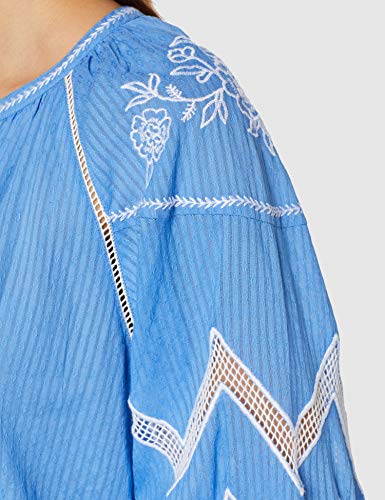 Pepe Jeans Tatiana Blusa, Azul (French Blue 541), Large para Mujer