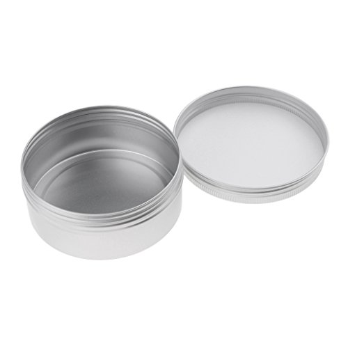 perfeclan Tarros de Aluminio Latas de Crema Recipientes Cosméticos Envase de Loción Estuche de Caramelos - 5pcs 250ml