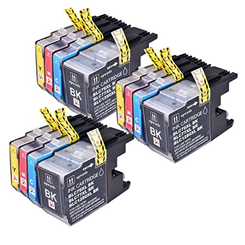 PerfectPrint - 12 cartuchos de tinta LC-1280 de impresora compatible para Brother MFC-J280W MFC-J425W MFC-J430W MFC-J435W MFC-J5910DW MFC-J625DW MFC-J6510DW MFC-J6710DW MFC-J6910DW MFC-J825DW MFC-J835DW DCP-J525W DCP-J725DW DCP-J925DW