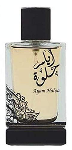 Perfume Ayam Haloa de Lattafa 100ml Eau de Parfum Unisexo Attar árabe Oriental Oud Regalo de Hombre y Mujer Almizcle Halal NOTAS: Amaderado, Floral, Verde, Aromático, Afrutado
