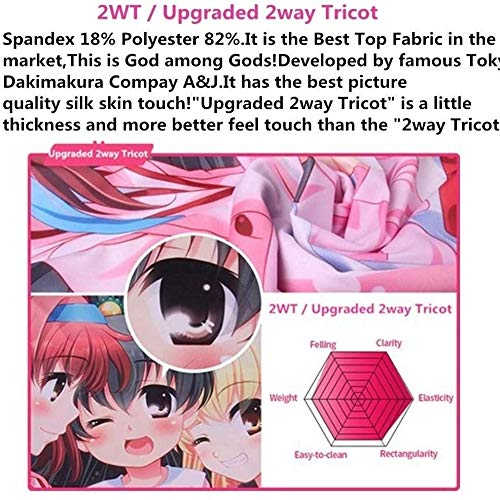 Pet Girl In Sakura Village almohada del Consejo animado Pretty Girl Shiina Mashiro Kimono con Encanto de doble cara duradero Abrazo fundas de almohada / amortiguador de la cubierta for el Hogar Sofá d