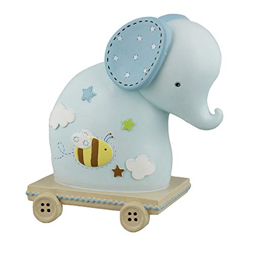 Petit Cheri colección resina elefante Hucha - azul