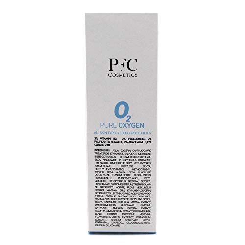 PFC Cosmetic Crema Solar Mineral Sun Protect Pure Oxygen City Shield SPF 30 Loción Solar con Vitamina B3 Pollushield Poliplant® Algas Marinas Agascalm y Oxígeno V10 Protección UVA UVB.