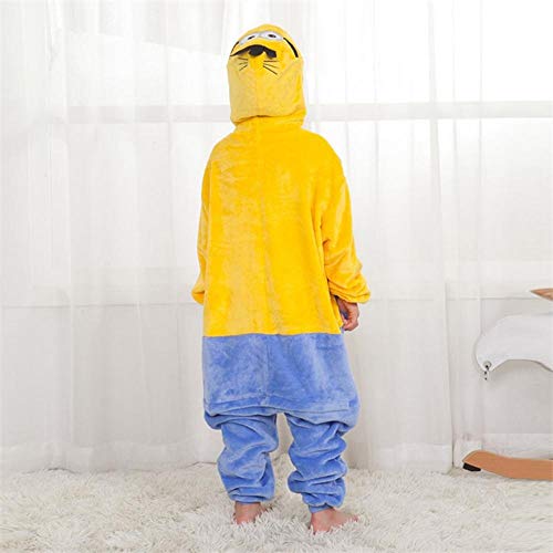 Pijama para Niños Animal Onesies Niños Kigurumis Girl Boy Party Monos De Dibujos Animados Minions Chi Traje De Franela De Invierno-130