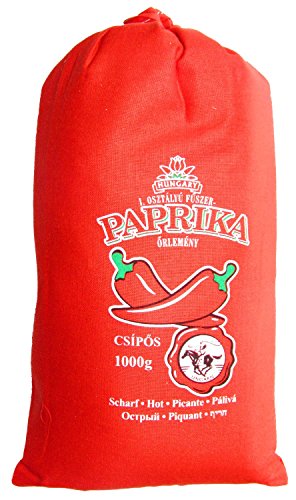 Pimentón húngaro calidad premium dulce / picante / ahumado (origen: Kalocsa, Hungría) (Picante 1000g)