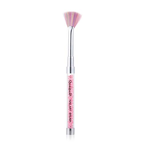 Pinceles de dibujo en forma de abanico, para mujer, diseño de pincel degradado, para arte de uñas, pintura de gel UV