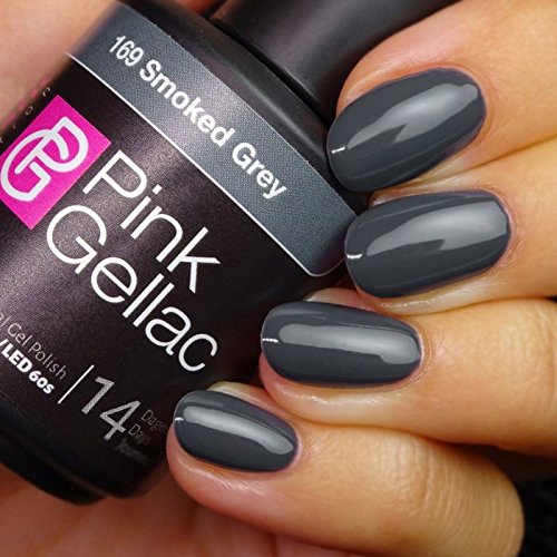 Pink Gellac 169 Smoked Grey Color Esmalte Gel Permanente 14 días