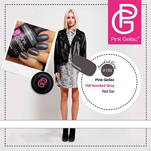 Pink Gellac 169 Smoked Grey Color Esmalte Gel Permanente 14 días