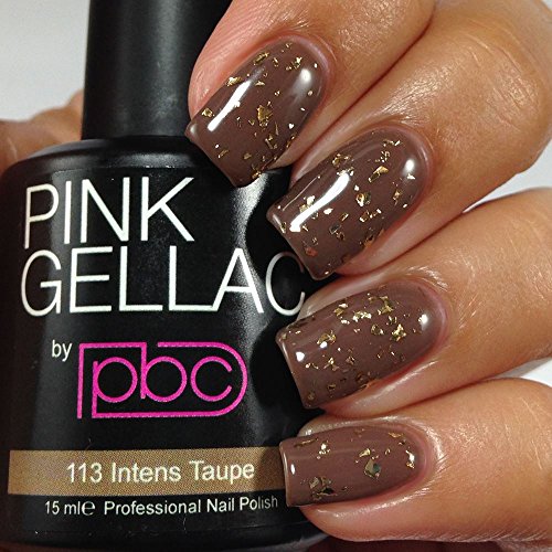 Pink Gellac Intense Taupe 15ml Gel Nail Polish by Pink Gellac