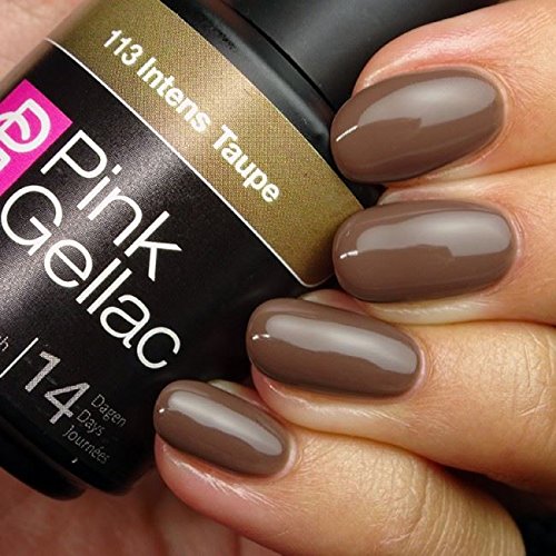 Pink Gellac Intense Taupe 15ml Gel Nail Polish by Pink Gellac