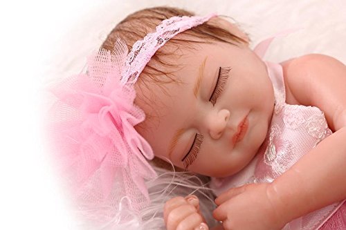 Pinky Reborn Muñecas 10 Pulgadas 28cm Reborn Baby Doll Soft Simulatable Mini Baby Girl Doll Realista Lovely Bebe Reborn Dolls Juguetes para niños pequeños (Pink)