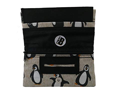 Plan B Pitillera Tabaco de Liar Yolo Pingüino 16 x 8,5 cm, 50 g, con Bolsa Interior Goma Eva Beig Estampada