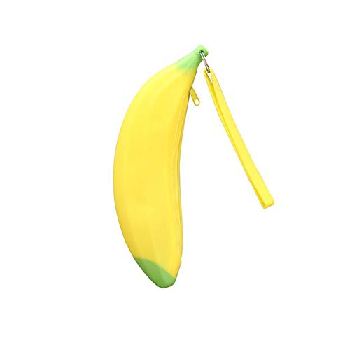Plátano Monedero Titular Creativo del Silicón Monedero Multifuncional Zipper La Cartera De La Mujer Bolsa Inmóvil Creativa para Estudiantes