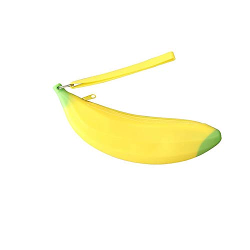 Plátano Monedero Titular Creativo del Silicón Monedero Multifuncional Zipper La Cartera De La Mujer Bolsa Inmóvil Creativa para Estudiantes
