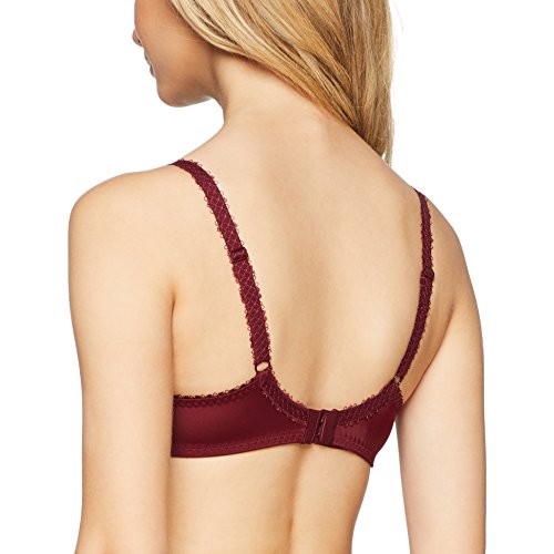Playtex Flower Elegance con Aros Sujetador, Morado (Burdeos 08p), 110 (Tamaño del Fabricante:110B) para Mujer