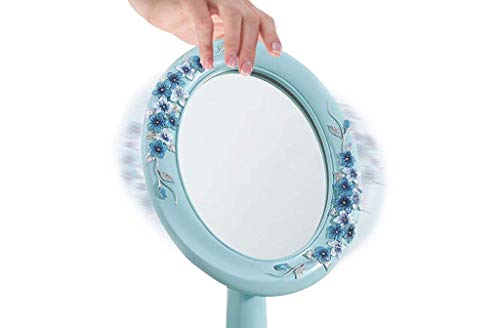 PLLP Espejo de Maquillaje, Espejo Europea de Escritorio Simple Creativa Encimera Manera Del Espejo Espejo Lindo Vestir Princesa de Belleza, 4 Colores,# 1 Blanco