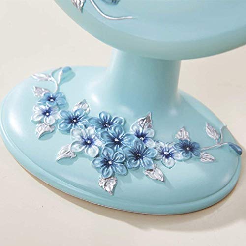 PLLP Espejo de Maquillaje, Espejo Europea de Escritorio Simple Creativa Encimera Manera Del Espejo Espejo Lindo Vestir Princesa de Belleza, 4 Colores,# 1 Blanco