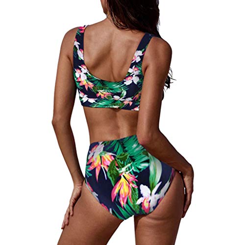 Poachers bañadores de Mujer Natacion 2 Piezas sujecion Traje de baño Mujer Cintura Alta Bikinis Mujer 2019 Push up Tanga Traje de baño Mujer Sexy Bikinis Mujer 2019 Braga Alta Ropa de baño