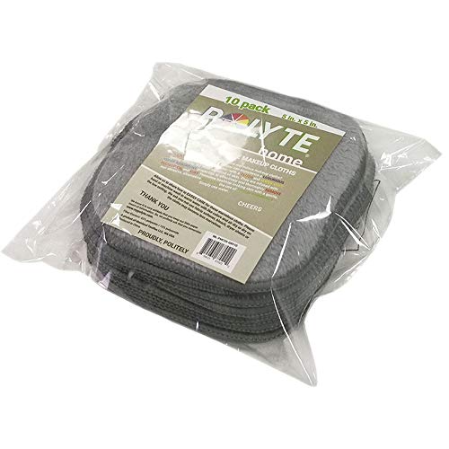 Polyte - Toalla facial desmaquillante de microfibra - Hipoalergénica y sin elementos químicos - Premium - Gris (13 x 13 cm)