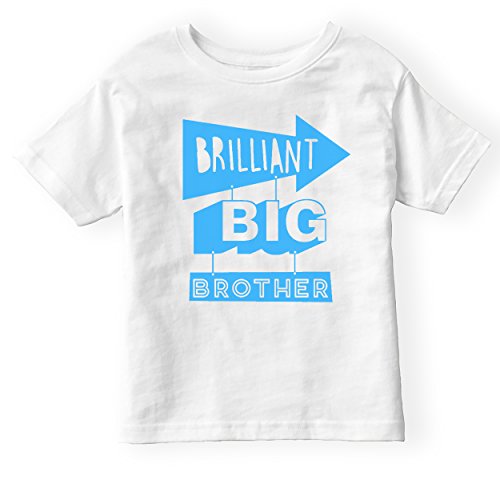 POM Ropa Brillante Gran Hermano Camiseta Niños Ropa Hermano Traje Hermano Conjunto Embarazo Anuncio Blanco blanco 5-6 Años