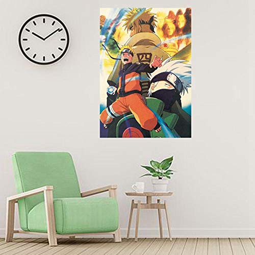Póster decorativo para pared con diseño de anime japonés Naruto Namikaze Minato como se muestra en la imagen.