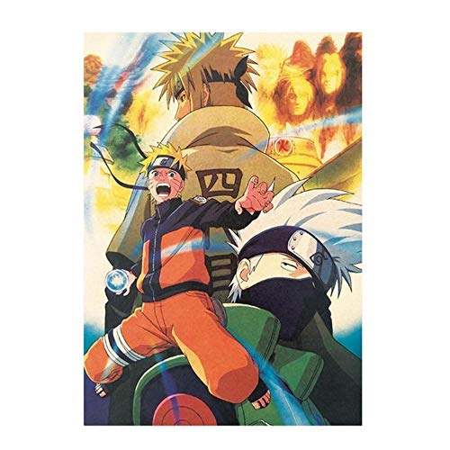 Póster decorativo para pared con diseño de anime japonés Naruto Namikaze Minato como se muestra en la imagen.