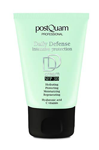 Postquam | DD Cream Iluminadora con Ácido Hialurónico, Vitamina C y Filtro Solar SPF30, 30ML